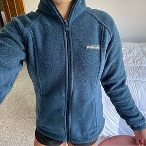 NWOT Columbia Teal Full-Zip Fleece Jacket